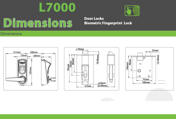 L7000 Biometric Door Locks